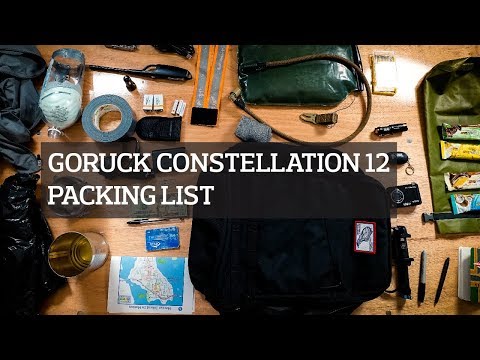 GORUCK Constellation 12 Packing List 2018