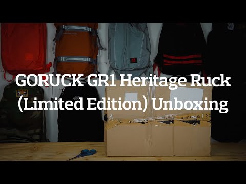 GORUCK GR1 Heritage (Limited Edition) 21L Backpack Unboxing