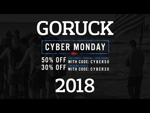 GORUCK Cyber Monday (Cyber Week) Sale 2018