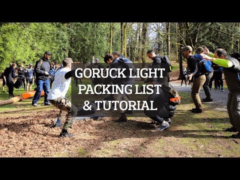 GORUCK Light Challenge Event Ruck Packing List &amp; Walk Through