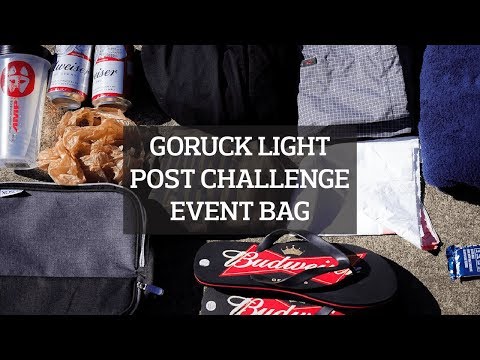 GORUCK Light Post Challenge Event Bag Packing List