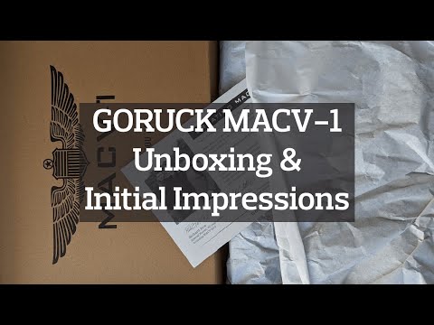 GORUCK MACV-1 Boots Unboxing &amp; Initial Impressions