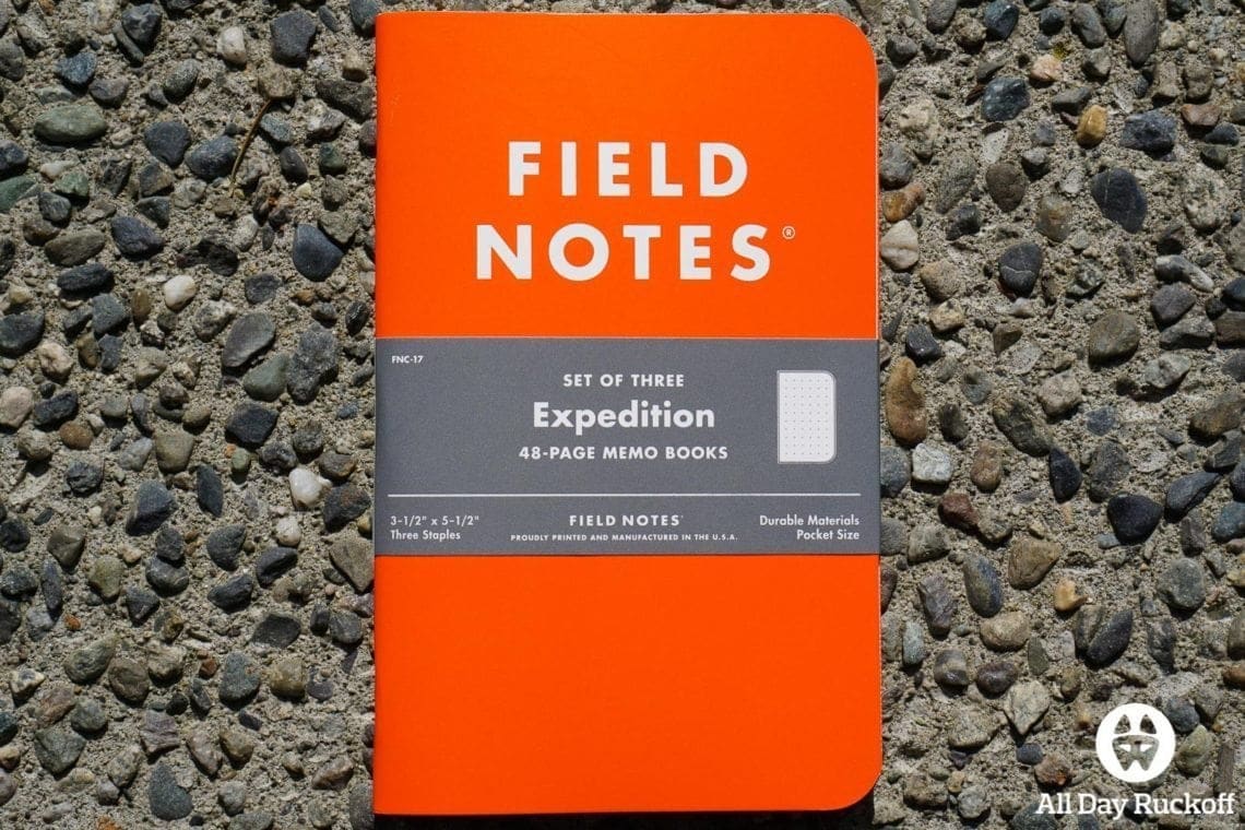 Field Notes Expedition (3 Pack) Notebooks All Day Ruckoff