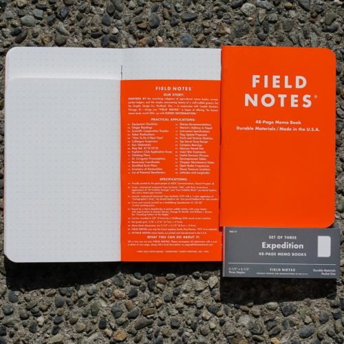 Field Notes Expedition (3 Pack) Notebooks All Day Ruckoff