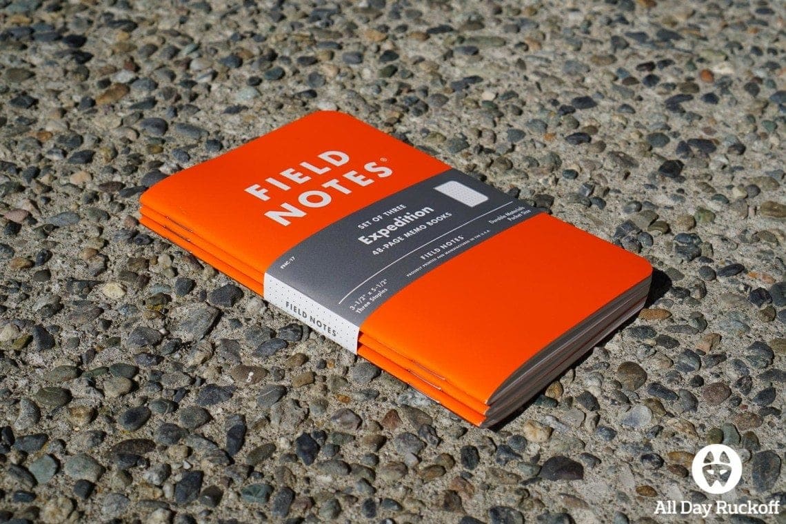 Field Notes Expedition (3 Pack) Notebooks All Day Ruckoff