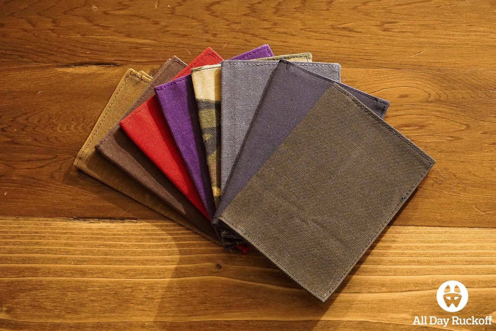 Waxed Canvas Field Notes Cover All Day Ruckoff