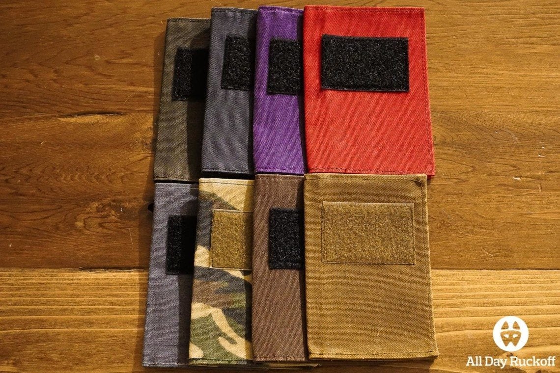 Waxed Canvas Notebook Cover All Day Ruckoff