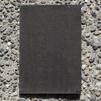 Field Notes Cover Waxed Canvas Dark Olive - Back