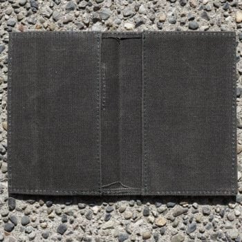 Field Notes Cover Waxed Canvas Dark Olive - Inside