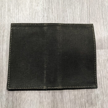 All Day Ruckoff Waxed Canvas Notebook Cover - Dark Olive - No Patch Area - Outside