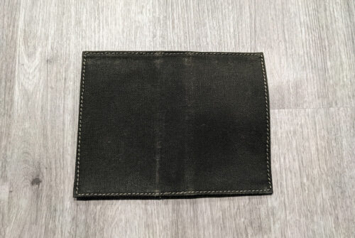 All Day Ruckoff Waxed Canvas Notebook Cover - Dark Olive - No Patch Area - Outside