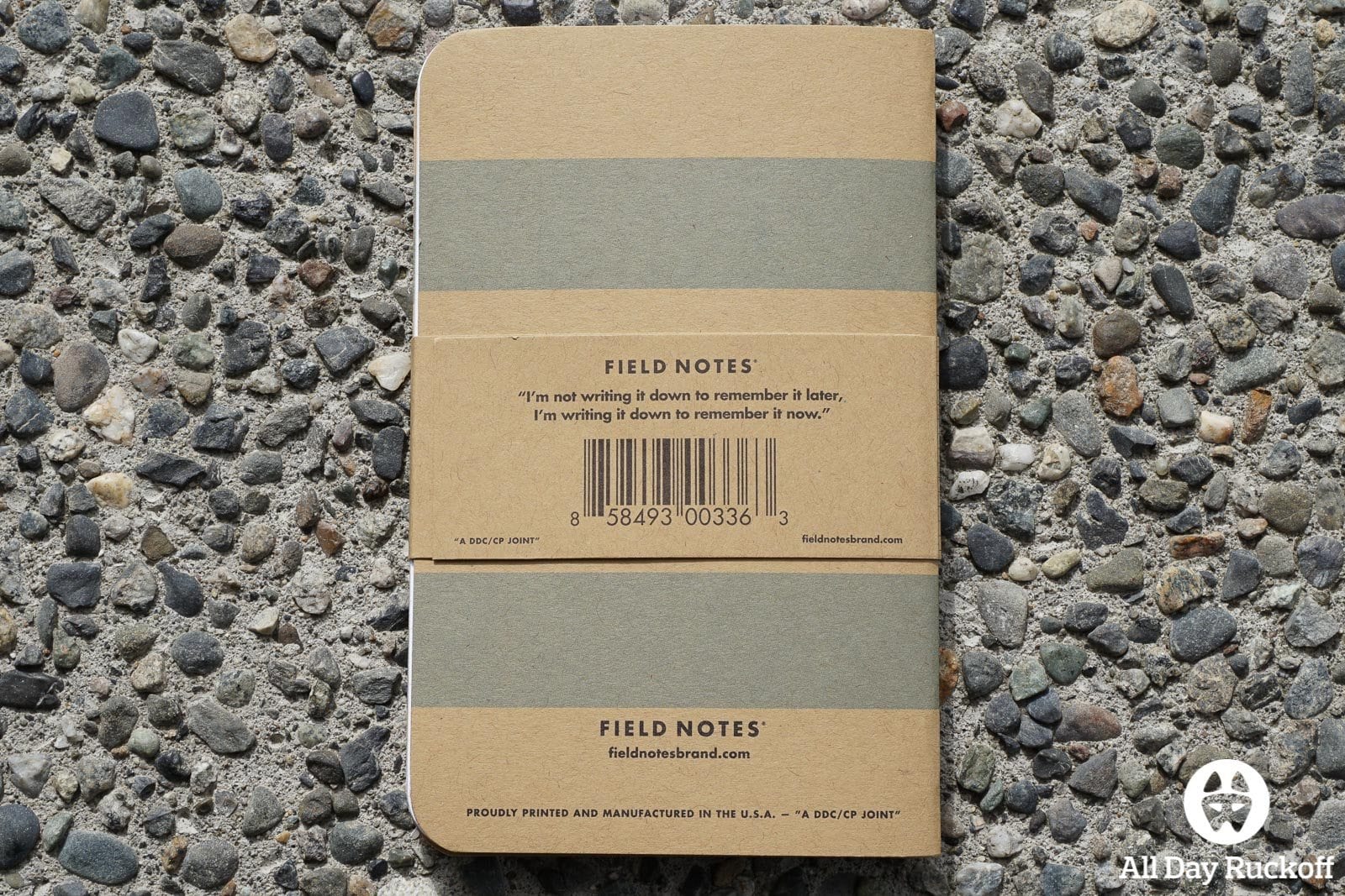 Field Notes Chicago (3 Pack) Notebooks All Day Ruckoff