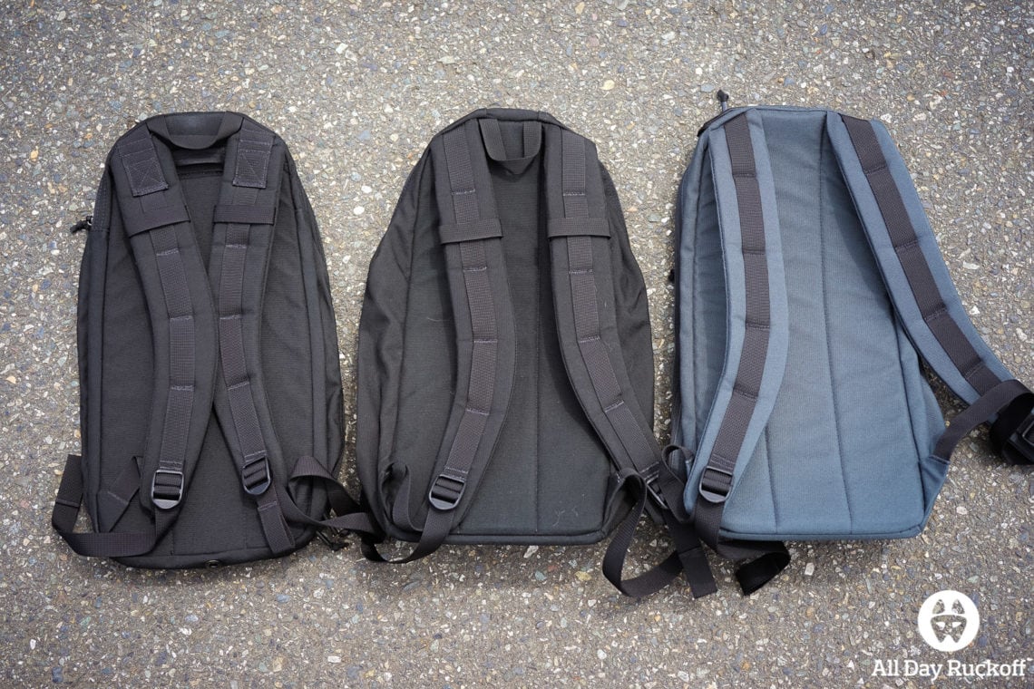 GORUCK Bullet Ruck 10L Comparison Version 1 vs 2 vs 3 - All Day Ruckoff