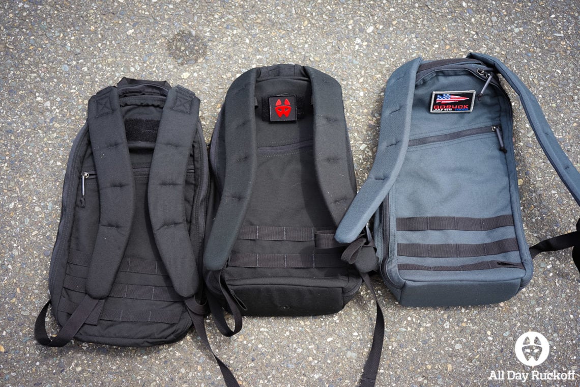 GORUCK Bullet Ruck 10L Comparison Version 1 vs 2 vs 3 - All Day Ruckoff