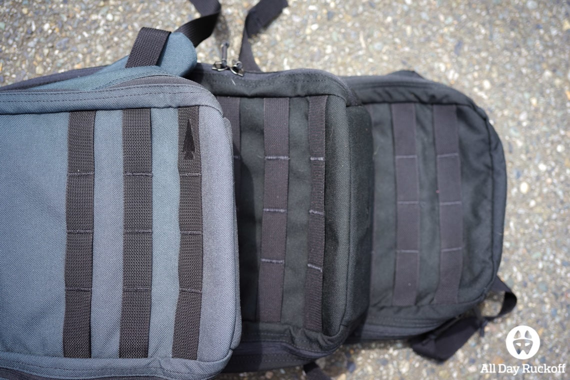 GORUCK Bullet Ruck 10L Comparison Version 1 vs 2 vs 3 - All Day Ruckoff