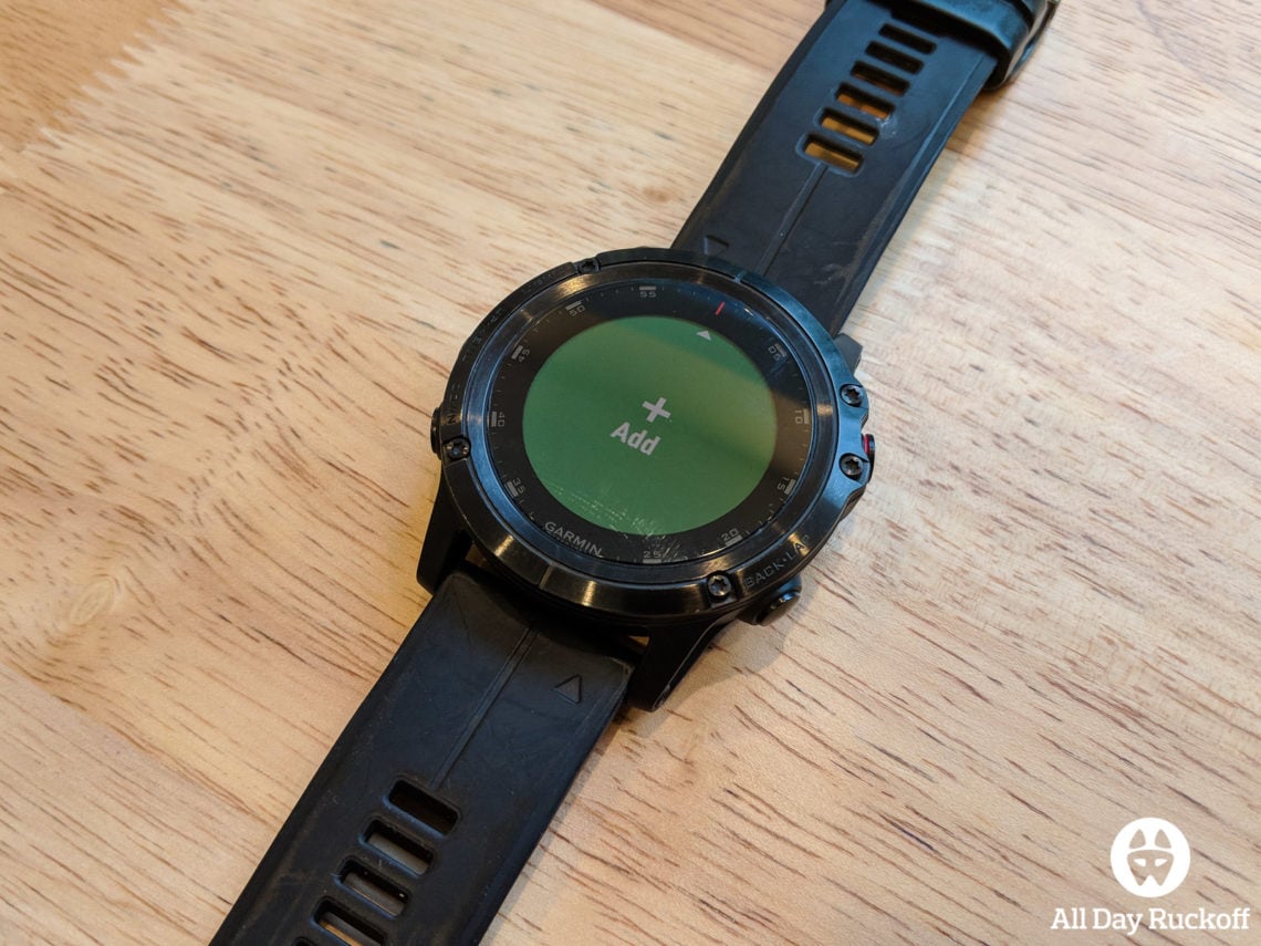 Setting up a Garmin Fenix for Rucking - All Day Ruckoff