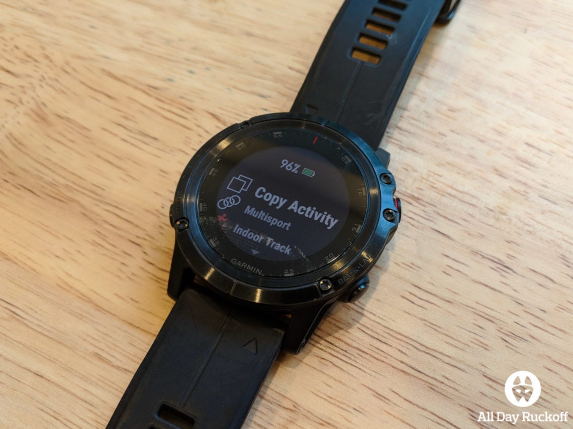 Setting up a Garmin Fenix for Rucking - All Day Ruckoff