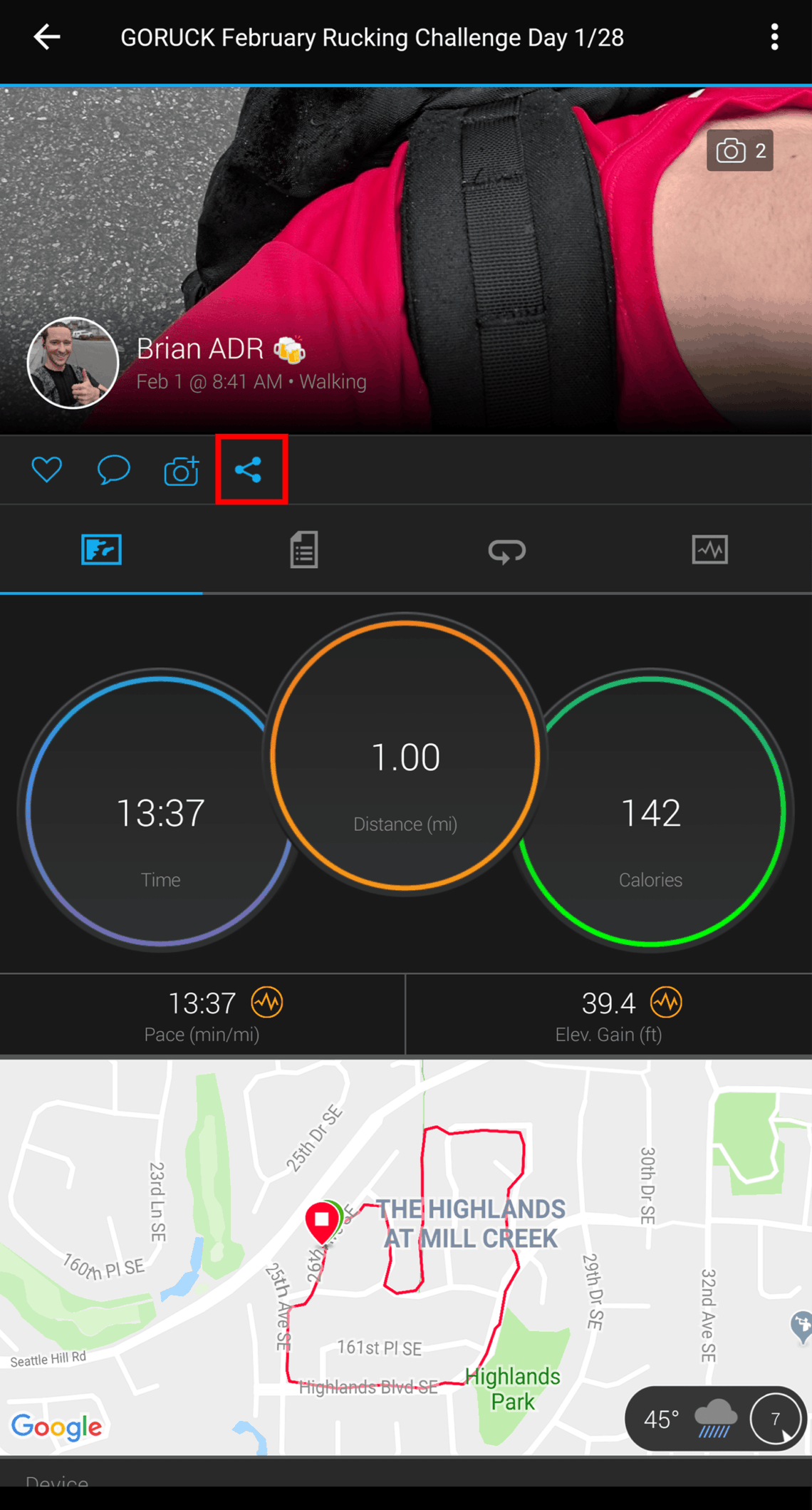 How to Create Pictures with Rucking & Workout Stats - All Day Ruckoff