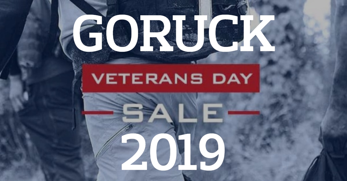 GORUCK Veteran’s Day Sale 2019 All Day Ruckoff