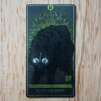 The Wolf Tarot Card Sticker