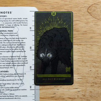 The Wolf Tarot Card Sticker Height